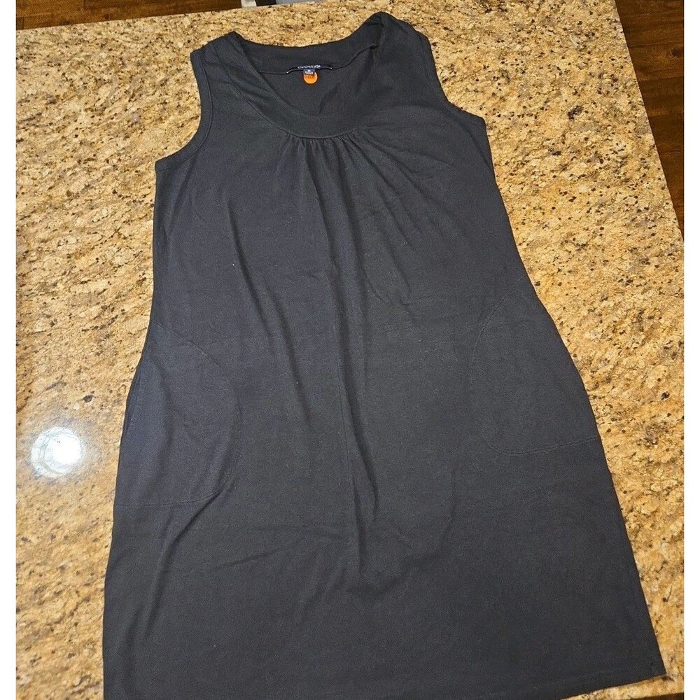 Chadwicks Woman Sleeveless Black Dress w/pockets - Size M